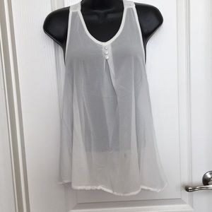 Beautiful White Sleevless Top